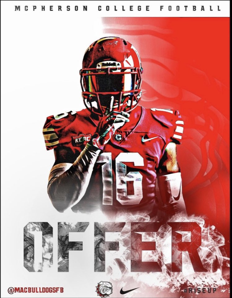 Blessed to receive an offer from McPherson College <a href="/MACBulldogsFB/">McPherson Football</a> ❤️🤍