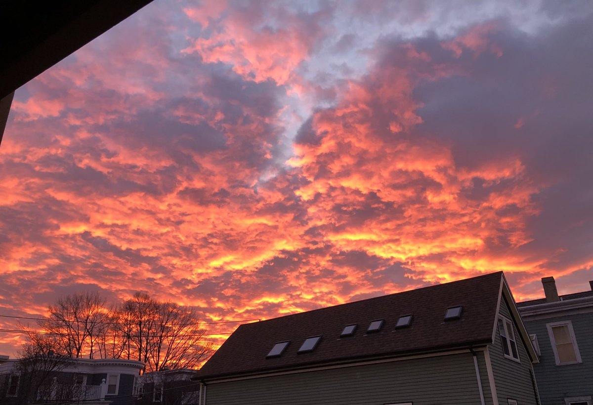 The sky is on fire. #boston #sunset #sunsetphotography