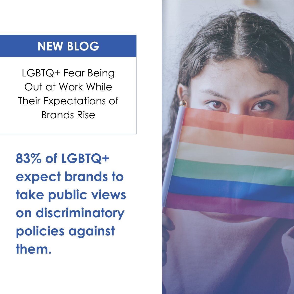 Carlos_SSG's tweet photo. A 2022 tracker by the @CIAccelerator, co-founded by SSG, shows that 83% of LGBTQ+ expect brands to take public views on discriminatory policies against them – the highest of any racial or ethnic group. Read more on our blog here: https://t.co/O86QSGqj4c https://t.co/J6waTeHu3N