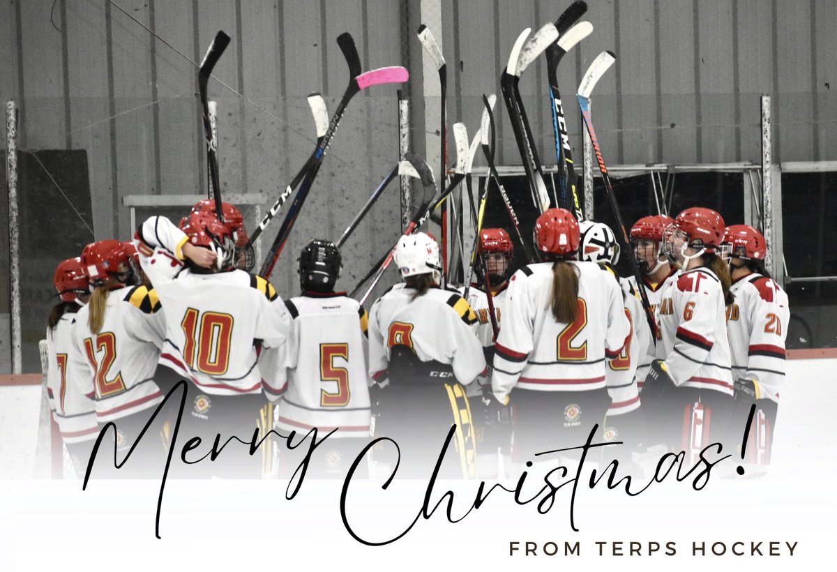 Merry Christmas and Happy Holidays from Terps Hockey!🎄🎁