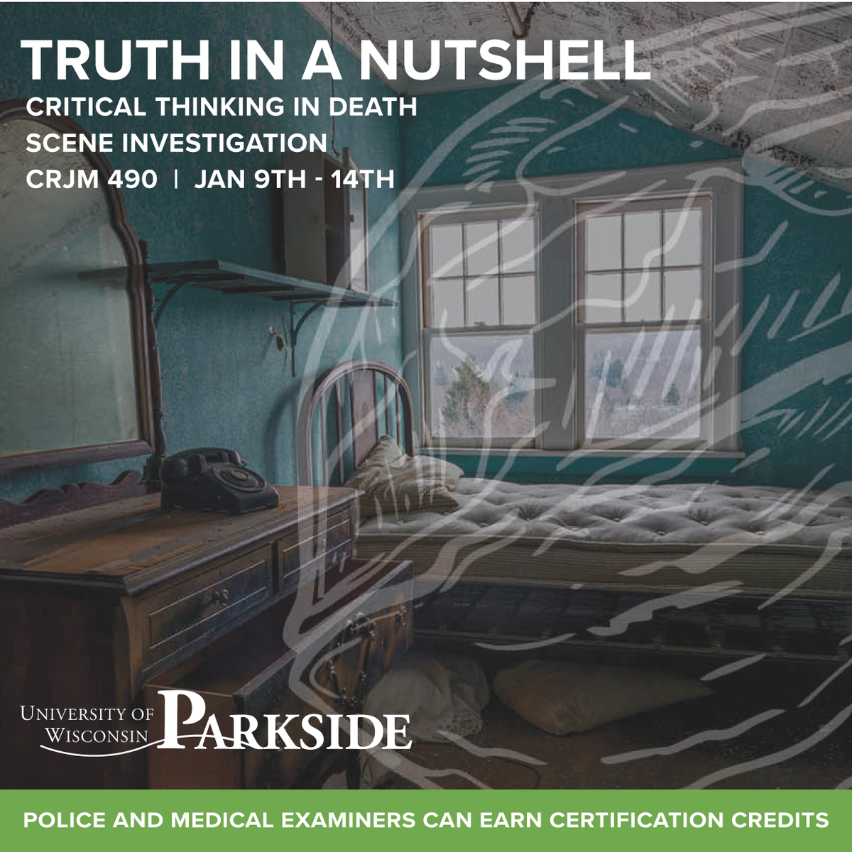 Challenge your investigative skills w/ Truth in a Nutshell. This workshop caters to all experience levels, including medico-legal death investigators seeking continuing education credits &amp; law enforcement seeking continuing education credits.  

Register: zcu.io/dAnq