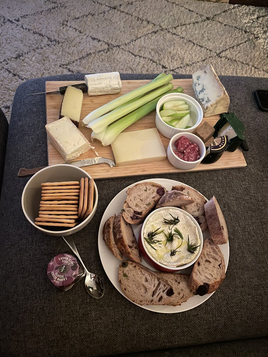 First meal since Christmas that hasn’t been soup and toast (due to flu) so we thought might as well go big…