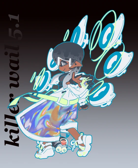 chill season inspired me to make another splatoon kid  