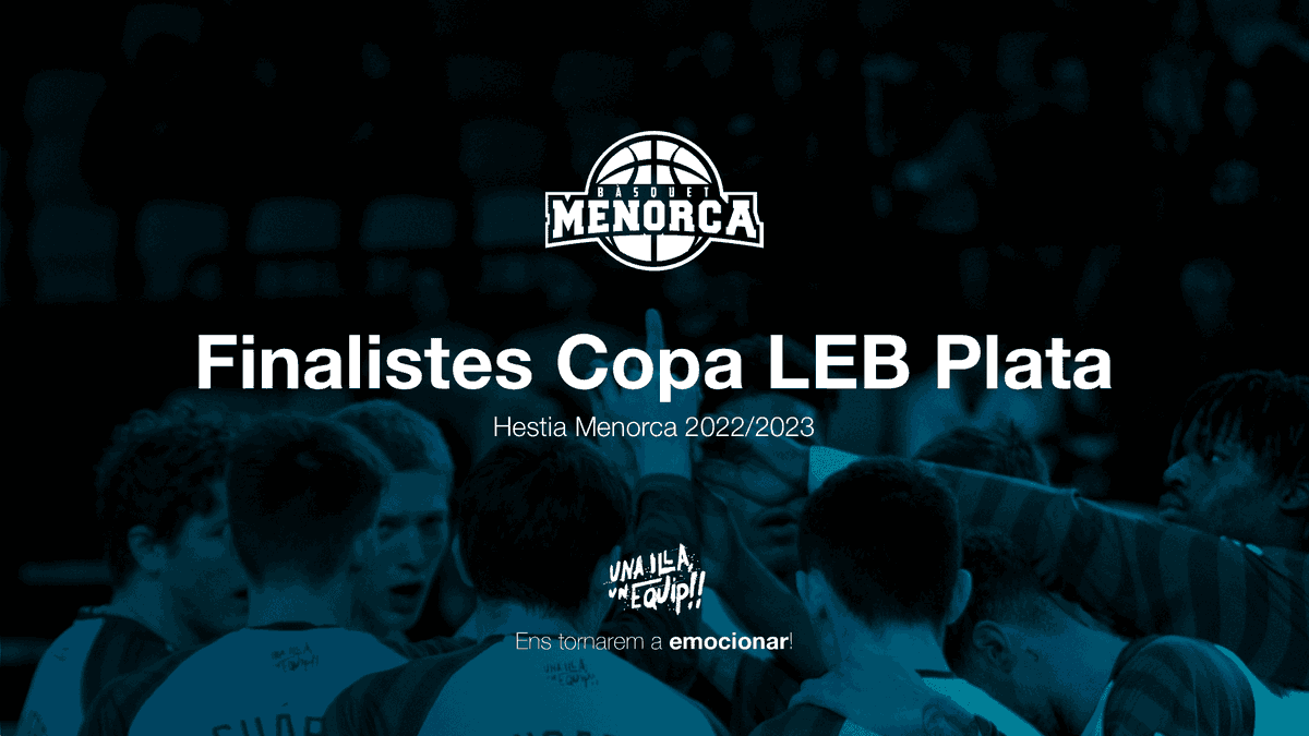 🏆 COPA #LEBPlata 
¡Per primera vegada en la història del club, SOM FINALISTES DE COPA!

⚪️ Hestia Menorca 🆚 <a href="/cb_tizona/">Grupo Ureta Tizona Burgos</a> 🟠
📅 28 de Gener 🏟️ Pavelló Menorca, Maó

Ens tornarem a emocionar!
#UnaillaUnequip #BàsquetMenorca #MatealEstigma
