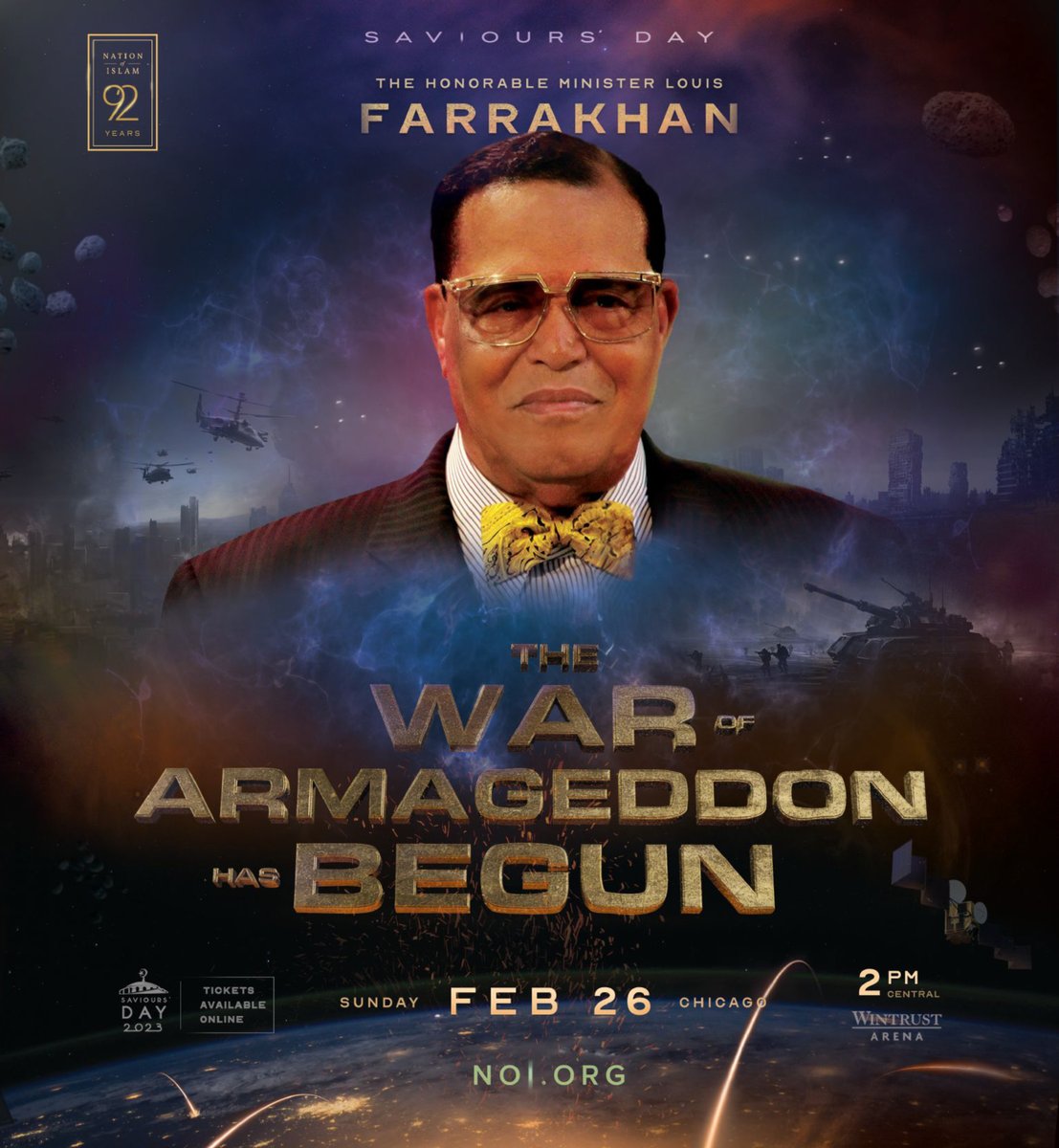 noisavioursday's tweet image. Saviours' Day 2023 Convention Registration and Keynote Addresss Tickets Are Available at: noi.org/sd2023/

#SD2023 #Farrakhan