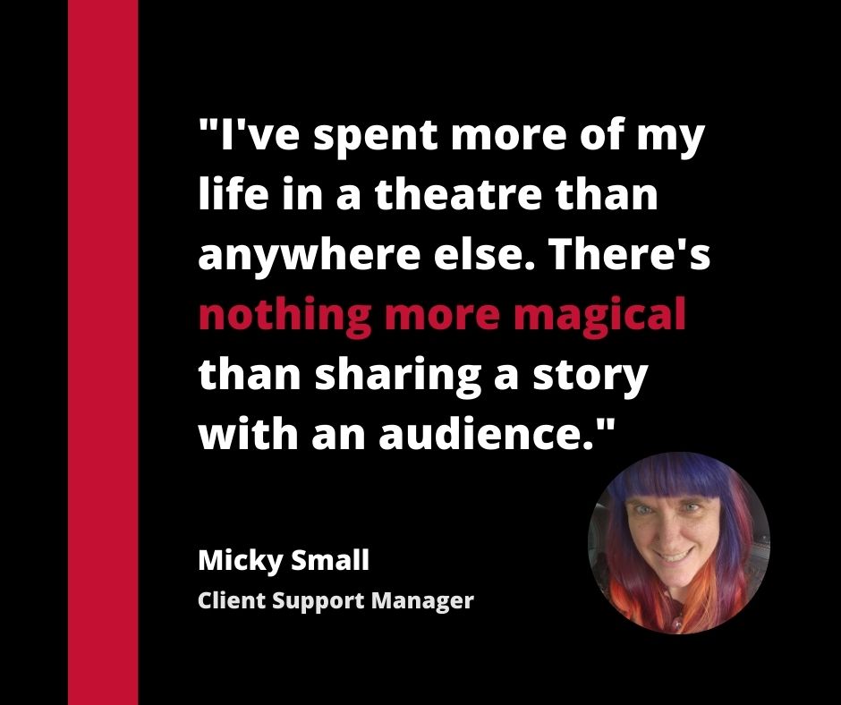 On The Stage is proud to serve theatremakers, because we are theatremakers too! Feeling extra thankful this holiday season for our amazing team members and the wonderful community we serve 💕