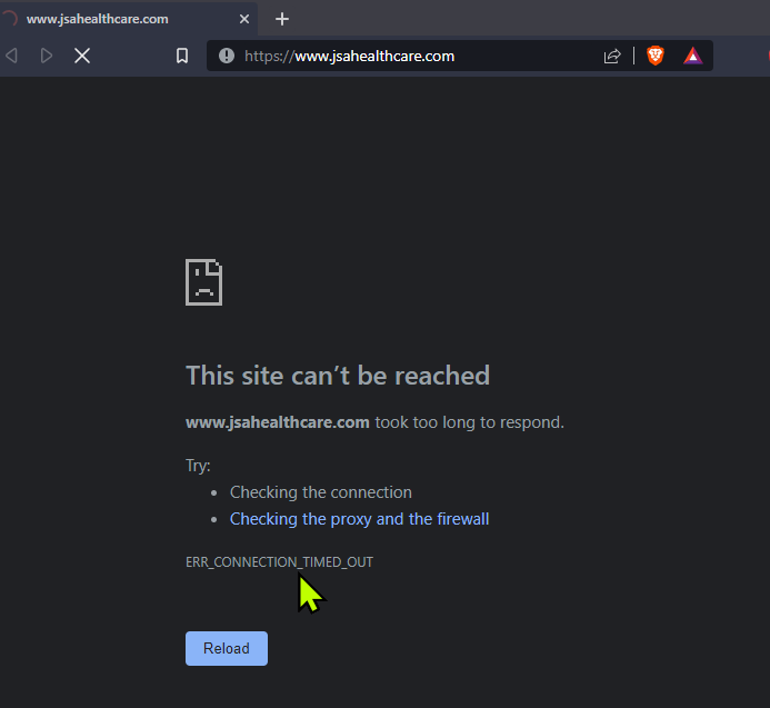 joehahn's tweet photo. @Optum i noticed a number of pages on your main website link to the site https://t.co/sSW78cMwWA 
Is this site supposed to be online? It looks like the server has been down for months, making our task to schedule an appointment quite confusing and time consuming. Thanks! https://t.co/NHCS93Jlwq