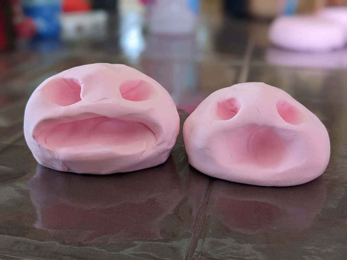 made some animals with my baby cousins's slime