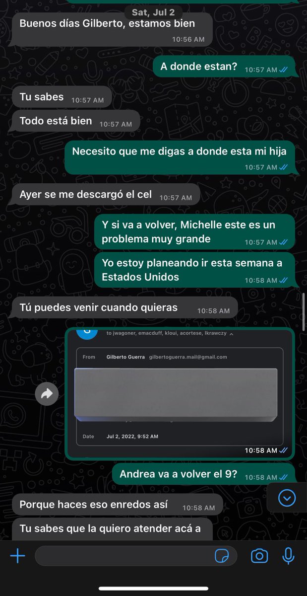 dondestaandrea's tweet photo. Michelle y mi hija Andrea nunca llegaron donde la prima y me pusieron en alerta de lo que estaba sucediendo, luego de eso le escribí a Michelle para saber que estaba sucediendo y fue donde vino la discusión, luego me bloqueo así que contacte al teléfono de mi hija https://t.co/Kr9dp19PY3