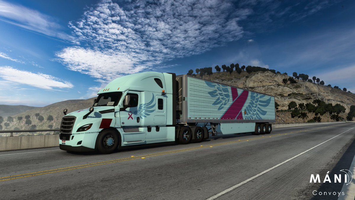 manicommunity's tweet photo. Thanks for joining our convoy tonight 💙 We hope you had a great time together with us! 

#ats #americantrucksimulator @TruckersMP @SCSsoftware #BestCommunityEver https://t.co/RNEoiJGW5w