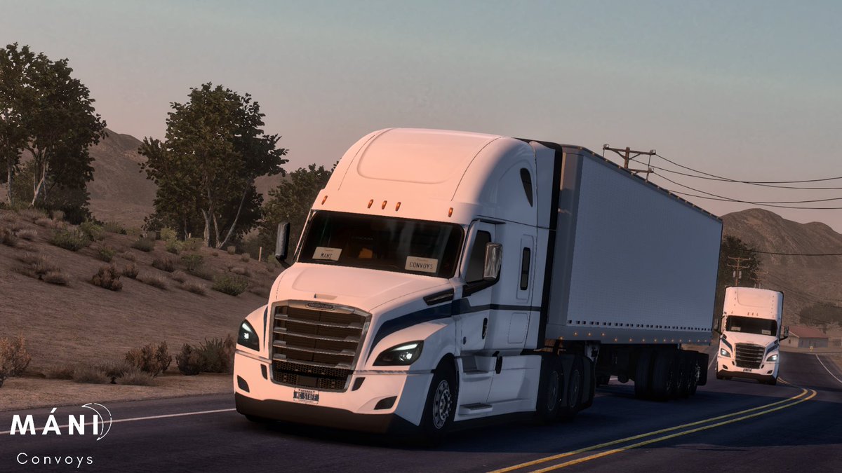 manicommunity's tweet photo. Thanks for joining our convoy tonight 💙 We hope you had a great time together with us! 

#ats #americantrucksimulator @TruckersMP @SCSsoftware #BestCommunityEver https://t.co/RNEoiJGW5w