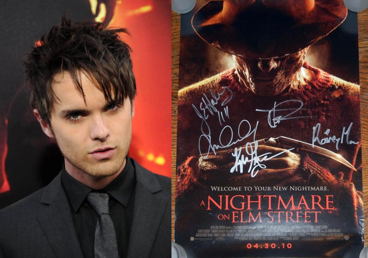 staytoonedfolks's tweet photo. Happy Birthday, @theThomasDekker! ๐โค๏ธ
#ANightmareonElmStreet (2010) poster, signed at @WonderCon by Thomas, Rooney Mara, @KyleGallner, @MzKatieCassidy & @jackieearle, from our collection.
#ThomasDekker #HoneyIShrunktheKids #Heroes #TerminatorTSCC #FamilyGuy #StarTrek #TheRookie https://t.co/vCjvt7e7WJ