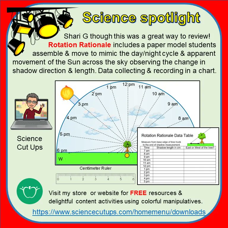 cut_ups's tweet photo. Today's #scienceactivity 🔬👩🏻‍🔬  Spotlight 🔦 - Rotation Rationale

Check it out &amp; more at https://t.co/67Baq5EJLq.

#scienceteacher #scienceteaching #scienceactivities #sciencestations #sciencegames #sciencecenters #handsonscience #texasscienceteacher #iteachscience https://t.co/U43lWV63RO