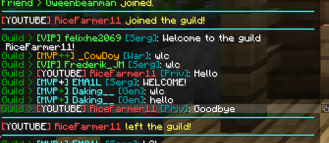 HypeMCGuild's tweet photo. RiceFarm11 was in HypeMC for 10s https://t.co/PC0eppLsJZ