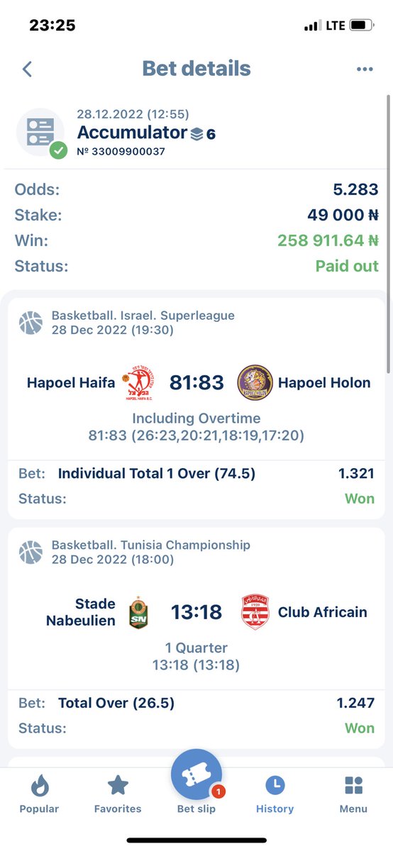easytipster1's tweet photo. 5 odd won and other Games 

Drop your winning 💰🤍 https://t.co/HjF5kx6jZh