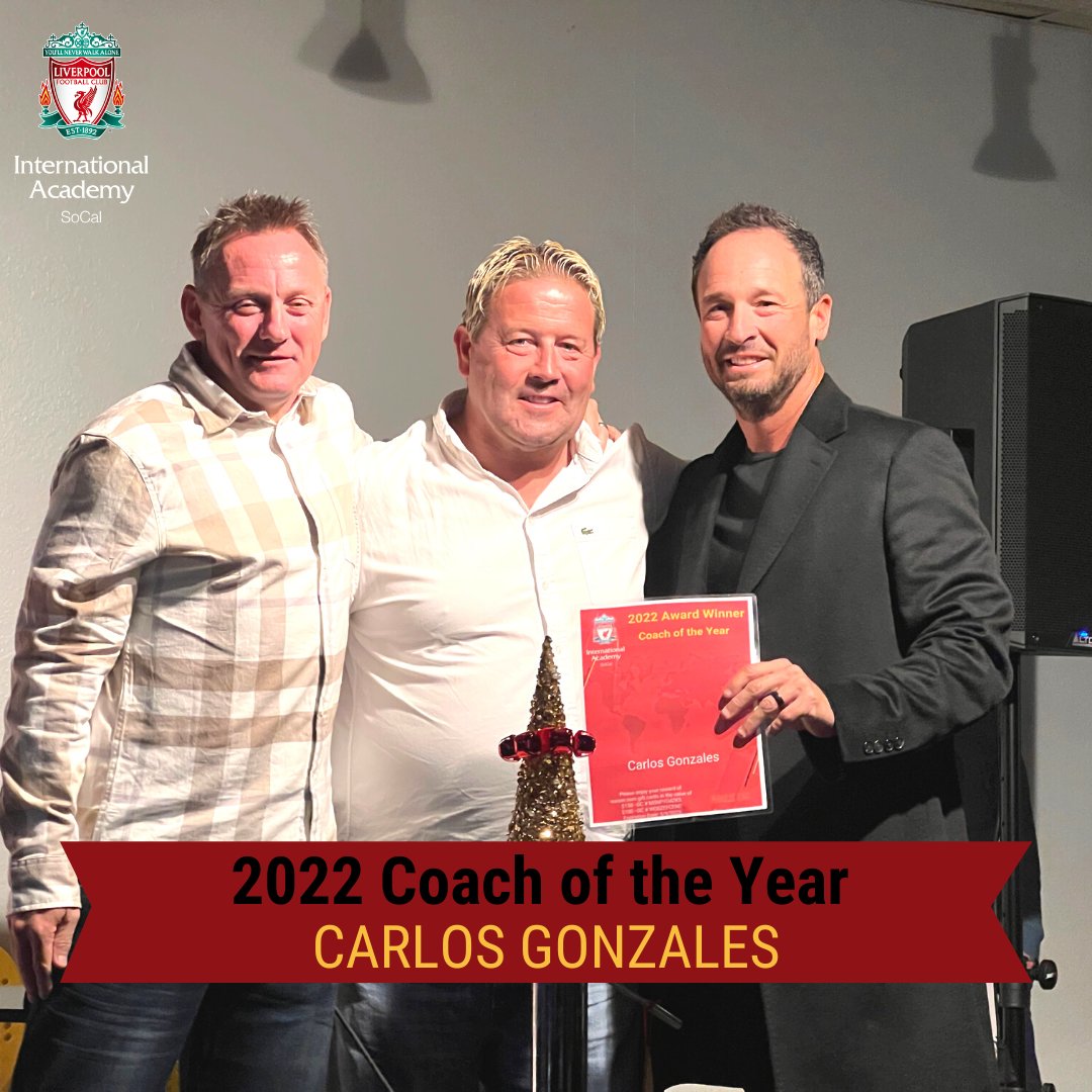 LFCIA_SoCal's tweet photo. 2022 COACH OF THE YEAR ⭐️
Carlos Gonzales never failed to have his team compete in the highest level and never fails to represent the club in a positive way. Pushes his team every day, every week through league and tournaments. We applaud you for all the ... #coachoftheyear https://t.co/bGQqaw26PG