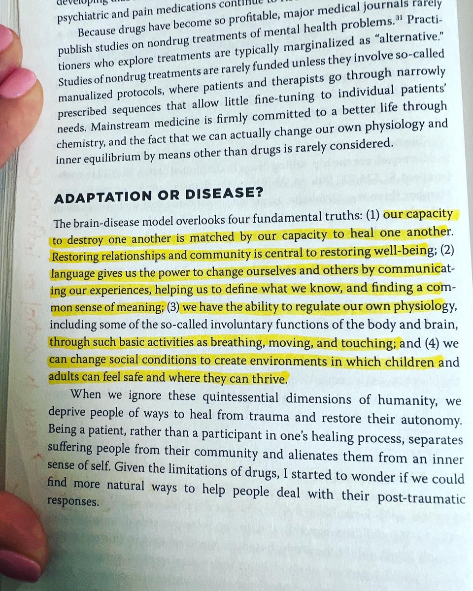 Go_Lu78's tweet photo. #bombazo  #thebodykeepsthescore Trauma is not just an event from the past. It is also the imprint left by that experience on the mind, brain, and body. How can I change social conditions to create an environment in which children adults feel safe and be able to thrive? #leaders https://t.co/UZyzwgwHmu