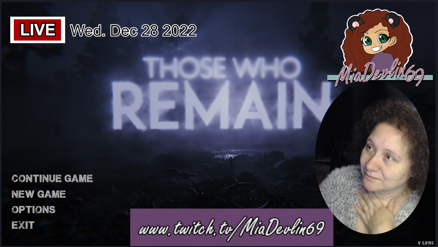 MiaDevlin69 is now Live playing #ThoseWhoRemain
If I remain, or I might refrain from Dying. 

twitch.tv/MiaDevlin69

#twitch #twitchstreamer #streamer #twitchaffiliate 
#gamergirl #twitchgirls #CanadianStreamer #torontoStreamer
#smallstreamer