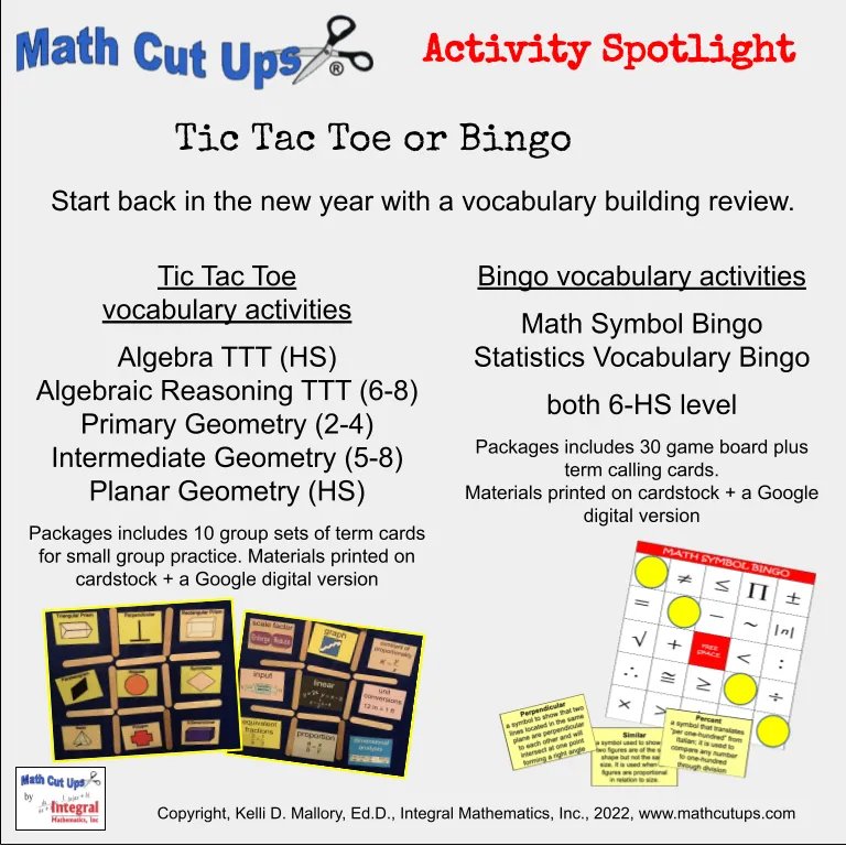Mathcutups's tweet image. Today&apos;s #mathteaching 👩🏻‍🏫 #mathactivity spotlight ‍🔦  is on some things you can use coming back from the break.
Find these &amp;amp; more at mathcutups.com

#teacher #teaching #mathteacher #handsonmath #mathactivities #mathcenters #mathstations #mathgames #teachersfollowt…