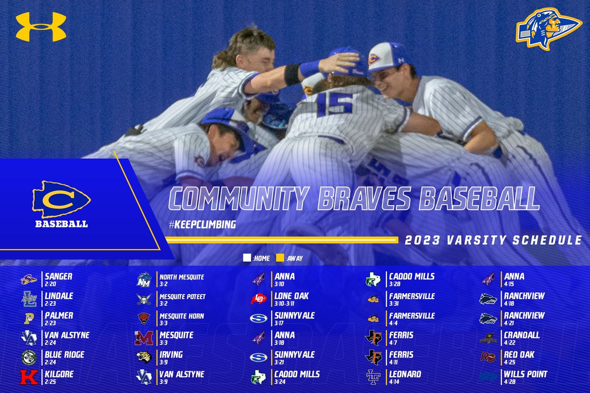 🚨2023 Varsity Schedule Release🚨

Mark your calendars now. Jan 20th can’t get here soon enough! <a href="/4ATxHsBaseball/">4ATxHsBaseball</a>