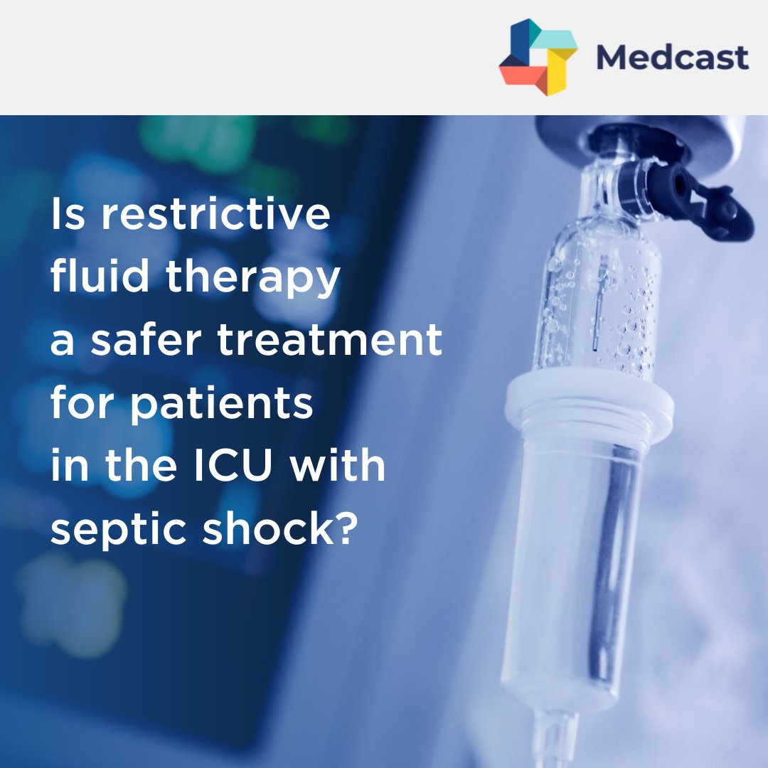 How much volume do you give septic patients? This trial compared restrictive fluid therapy (~ 2L) with standard fluid therapy (~4L ) and showed no difference in adverse events or 90d mortality between the 2.  Check it out -Meyhoff et al (2022) http://DOI10.1056/NEJMoa2202707