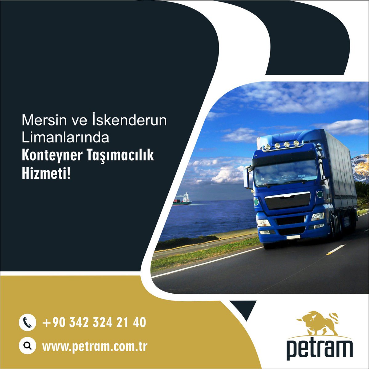 petramlojistik's tweet photo. Karayolu #Konteyner taşımacılığı ile fark yaratıyoruz. Daha fazlası için iletişime geçin.
#Petram #ihracat #ithalat #navlun #depolama #antrepo #taşımacılık #lojistik #export #import #FCL #LLC #karayolu #iskenderun #Mersin #Gaziantep #kargo #port #container https://t.co/0ThImk0IMr