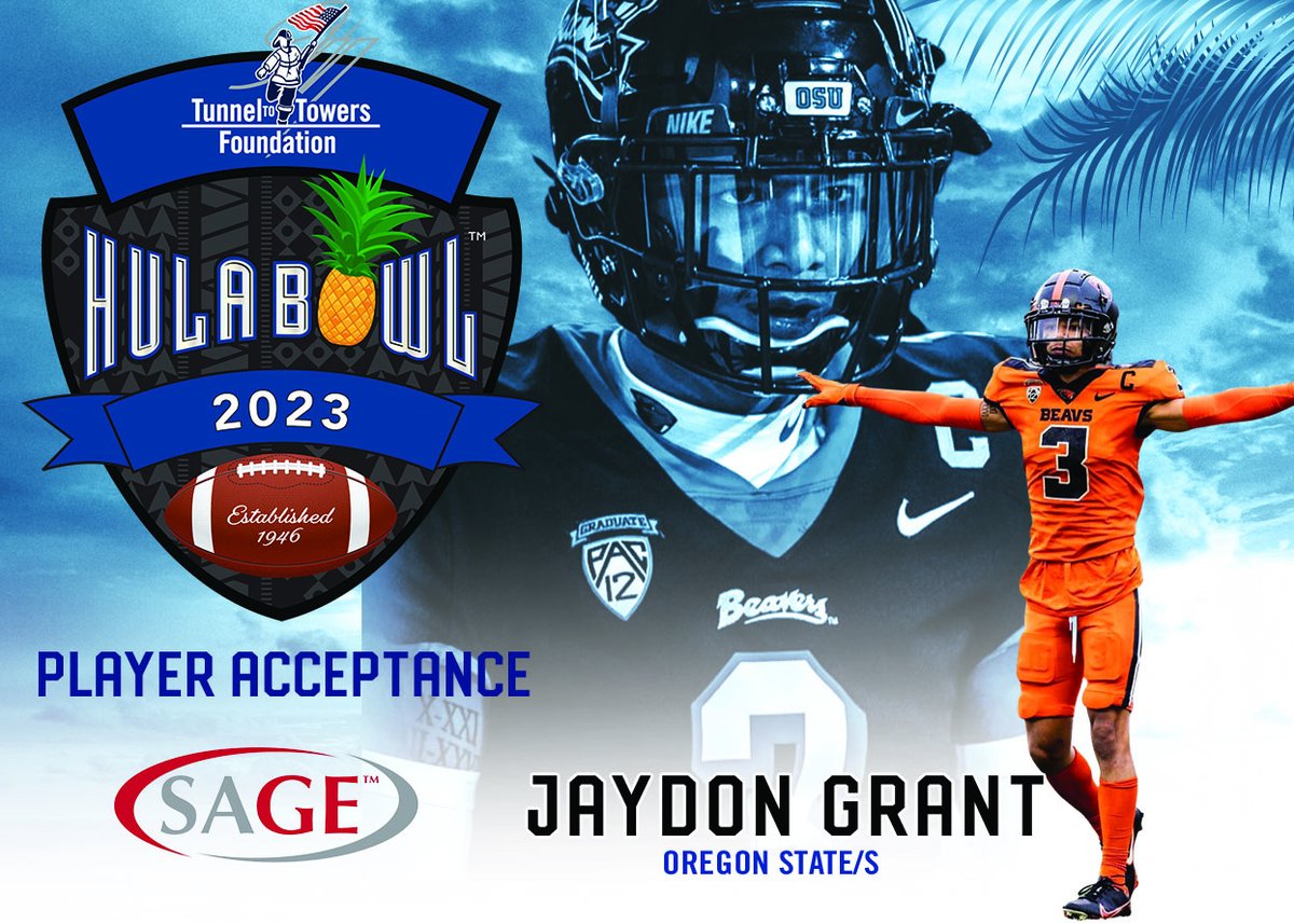 Hula_Bowl's tweet photo. Jaydon Grant is a big and physical playmaker in the secondary for the Beavers and we are fired up he is headed to the @hula_bowl @DraftDiamonds are found at the #HulaBowl @BeaverFootball @JaydonGrant @SageCards https://t.co/VAILPybysO