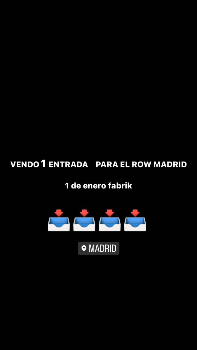 Andreagil2000's tweet photo. 📥📥📥📥

#madrid #row #fabrik https://t.co/9KblkhbuA2