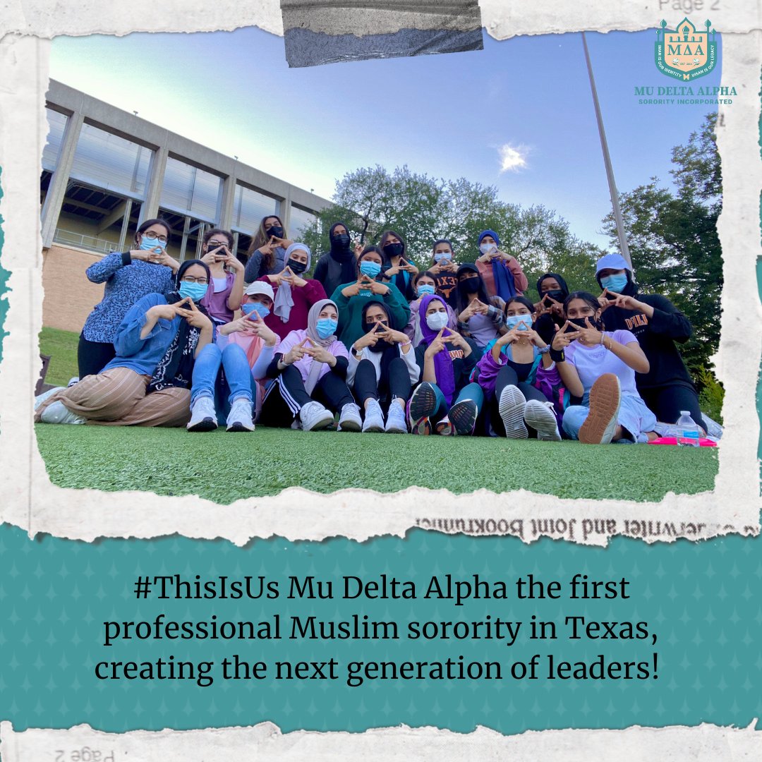mudeltaalpha's tweet image. #ThisIsUs    Mu Delta Alpha the first professional Muslim sorority in Texas, is creating the next generation of leaders! 
mudeltaalpha.org
#Sisterhood #4Pillars #MuDeltaAlpha #MDA #WomenEmpowerWomen #InspiringLeaders