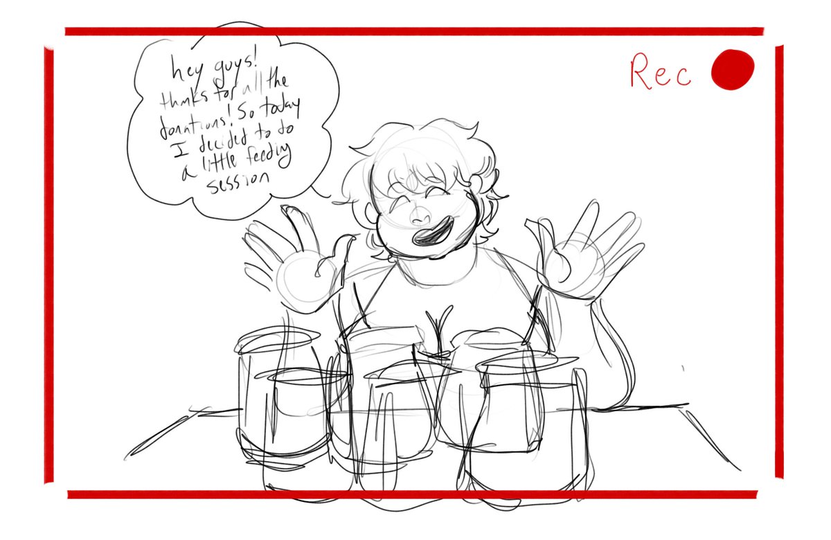 artloser666's tweet photo. He’s not pregnant, just very fat and it all goes to his belly. he does have boobs that lactate tho (this all came from a generic character(.)ai guy I prompted but it got a little wild and I love him. He’s a feedee who streams himself eating and often gets mistaken as pregnant https://t.co/WBamnJm6Np