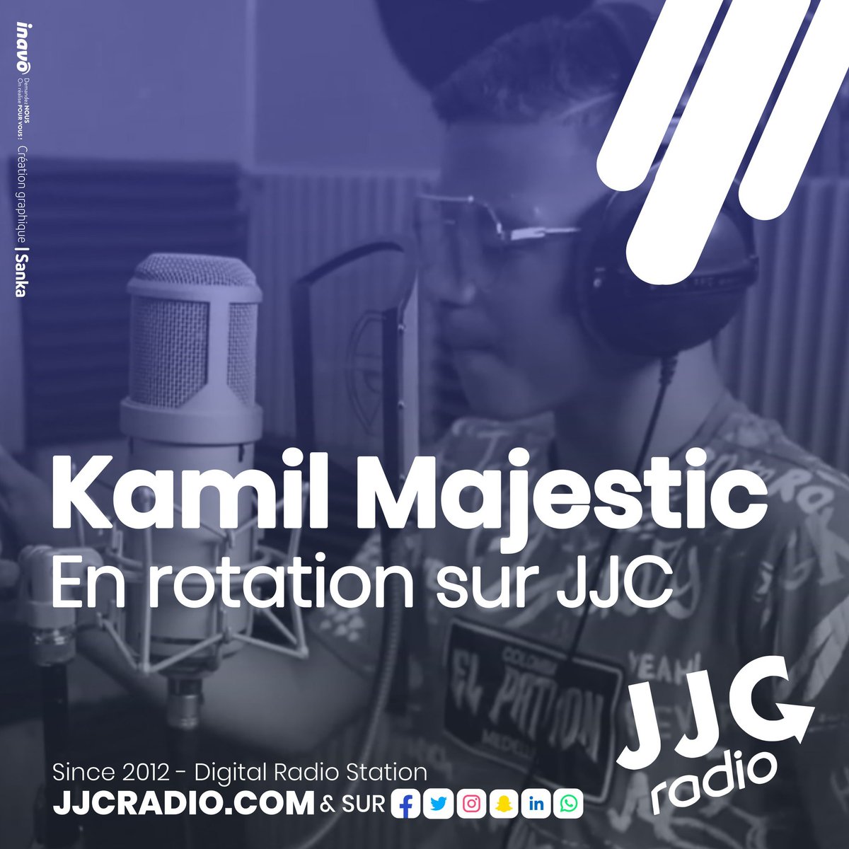 #Kamil en rotation sur <a href="/JJCRADIO/">JJC RADIO </a> 🎧💜🎤

Il vient de chez nous (Centre-Val de Loire)
Et oui Kamil Majestic c'est notre Saranais à nous.

Pour L'écouter:
jjcradio.com

#kamilmajestic #majesticrecord #labelmajestic
