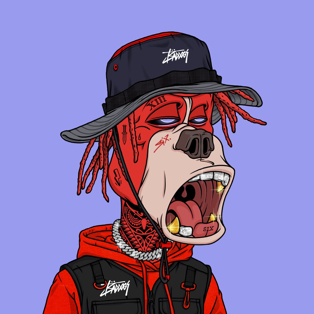 BadDogsCompany's tweet photo. Sneak Peek #633
Meet the newest addition to our #88Eight Genesis collection by #13six
Who likes RED?
#BDCO #NFT #NFTs https://t.co/KHPURvambi