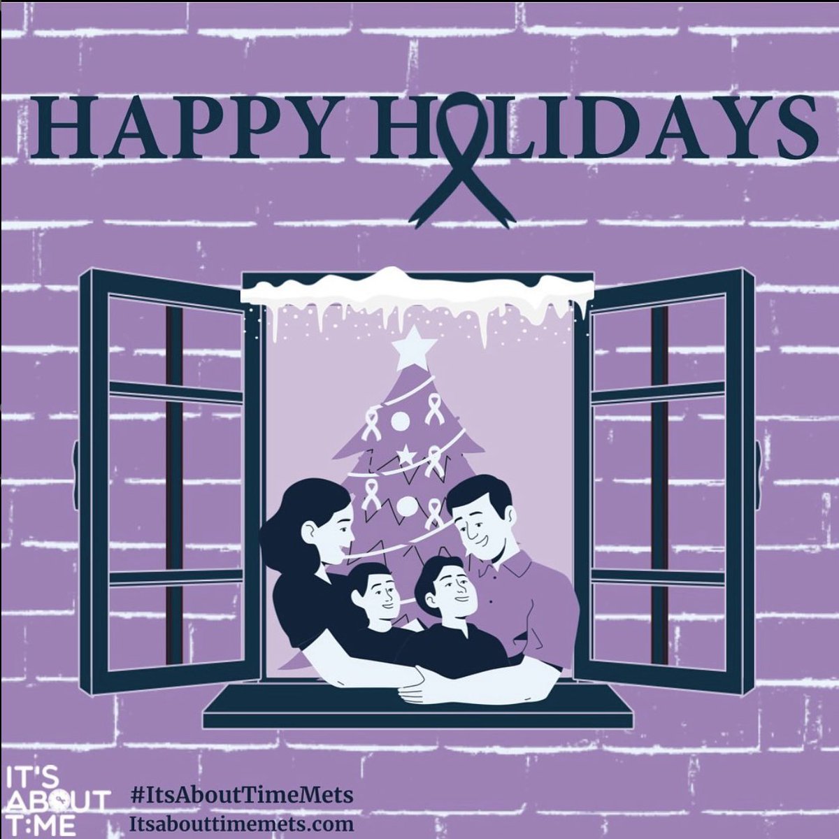 itsabouttimemet's tweet photo. Happy Holidays from the It's About Time Team. Everyone deserves to spend the Holidays with their loved ones, which is why we continue to advocate for ALL metastatic cancer patients.

#ItsAboutTimeMets https://t.co/JILEId8epw