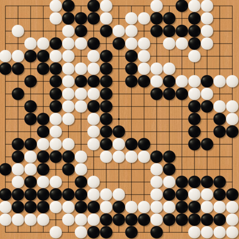roburs's tweet photo. Very difficult game vs player from Japan (white), but I (black) finally made it ... only by 9.5 points. Arigatou! 
#go #gopanda #pandanet #weiqi #baduk #japan #arigatou #vermontej #vermont https://t.co/JdjL5CTcZC