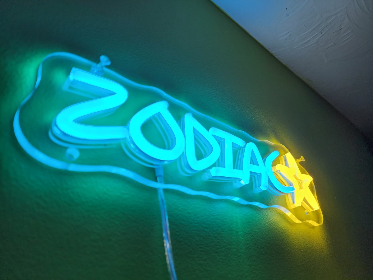 ZODIACpack's tweet photo. A friend gifted us this amazing sign and it is perfect!! https://t.co/puPqRzEc8v