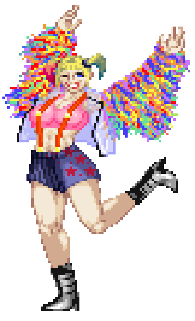 Harbinger_89's tweet photo. I do love this Harley costume from Birds of Prey but damn was this jacket a pain. So I took a lazy approach https://t.co/N80s8pdX8O