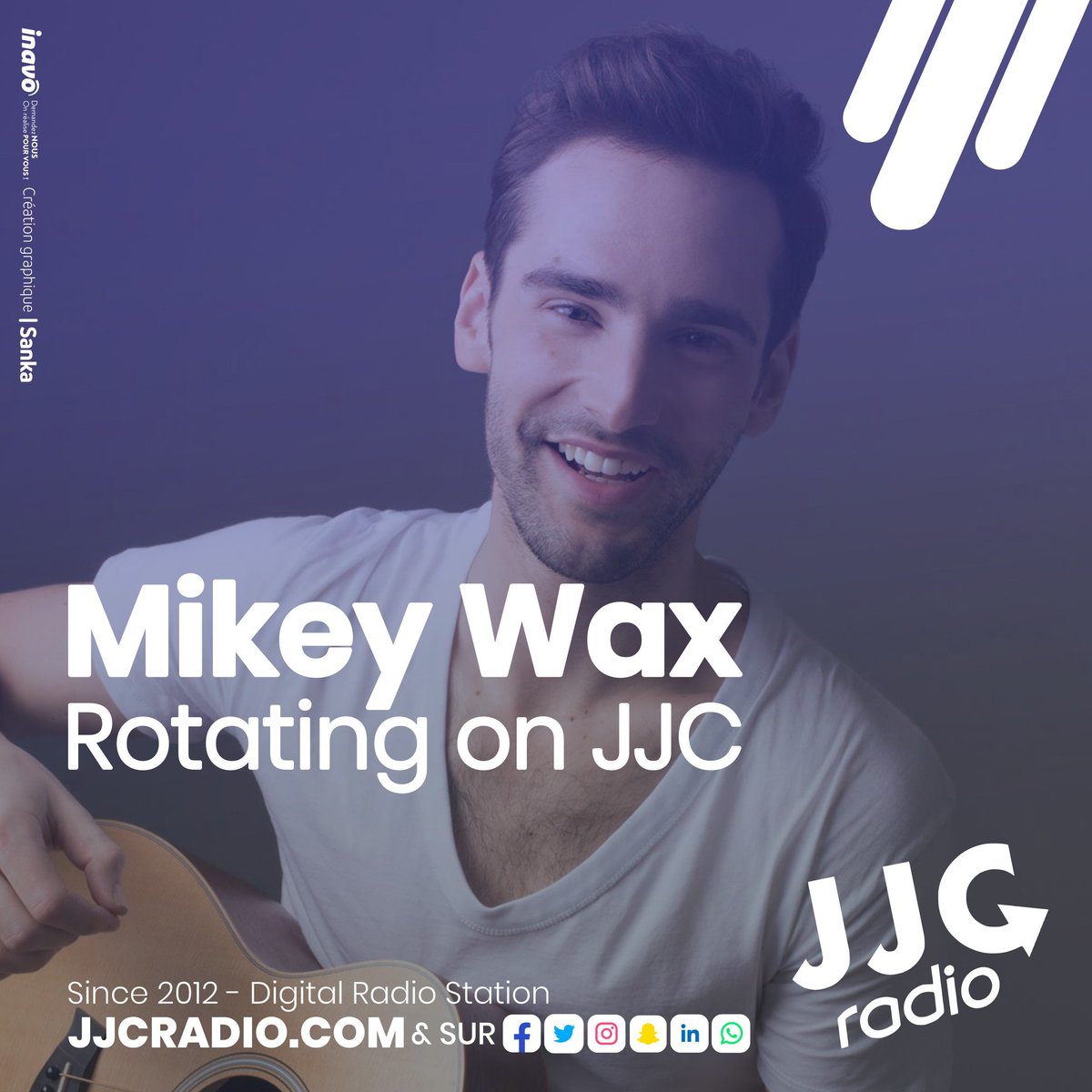 jjcradio's tweet photo. @MikeyWAX Rotating on JJC ! 🎧💜🎤

L'artiste et guitariste de Long Island aux USA entre en rotation sur @JJCRADIO, rendez-vous sur nos différents réseaux. Bientôt l'interview de Mikey. #UnMaxxdeHits #AMaxxOfHits 

Pour l'écouter:
https://t.co/lQxdS2aMuW https://t.co/qMIS4qfC3o