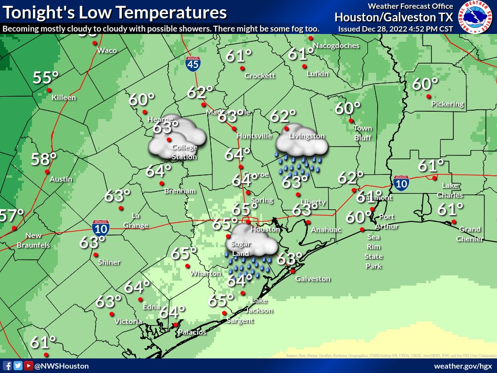 NWS Houston On Twitter Here Are The SE TX Area Temp Outlooks For Nws Houston On Twitter Here Are The Se Tx Area Temp Outlooks For
