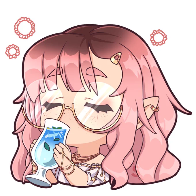 Ok so i took a day off commissions and i found out something i like to do, so probably in the future i'll do more of these XD#genshinimpact styled stickers with my persona 