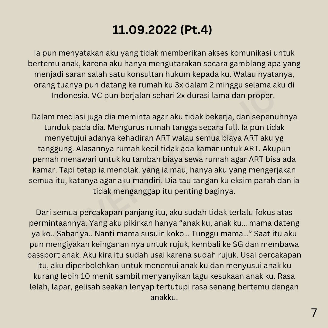 babyGspeakUp's tweet photo. Akhir mediasi X memintaku rujuk, kembali ke sg dan membawa passport anak. Aku mengiyakan, yg ornting aku bisa mendekat dan meberinya ASI. Pinggangku sajut, tapi hatiku lebih sakit. Malamnya ada kejanggalan, definisi rujuk kami berbeda #safejojo https://t.co/iWIIWaGWzR