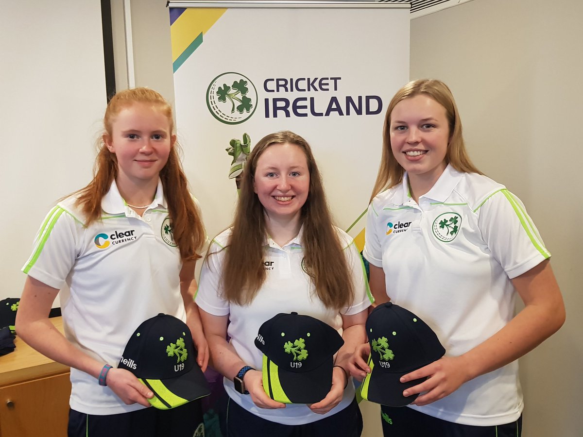 Fantastic work from <a href="/cricketireland/">Cricket Ireland</a>  on the official cap presentation before the <a href="/ICC/">ICC</a> Women's U19 World Cup. Go well Zara, Jeni and Kia from <a href="/NWCricketUnion/">North West Cricket Union</a> and all the squad, enjoy the experience