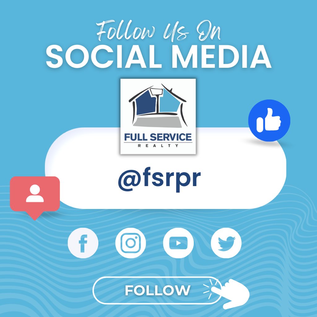 Follow us on Social Media 👍 #fsrpr #realtorpuertorico #fullservicerealty