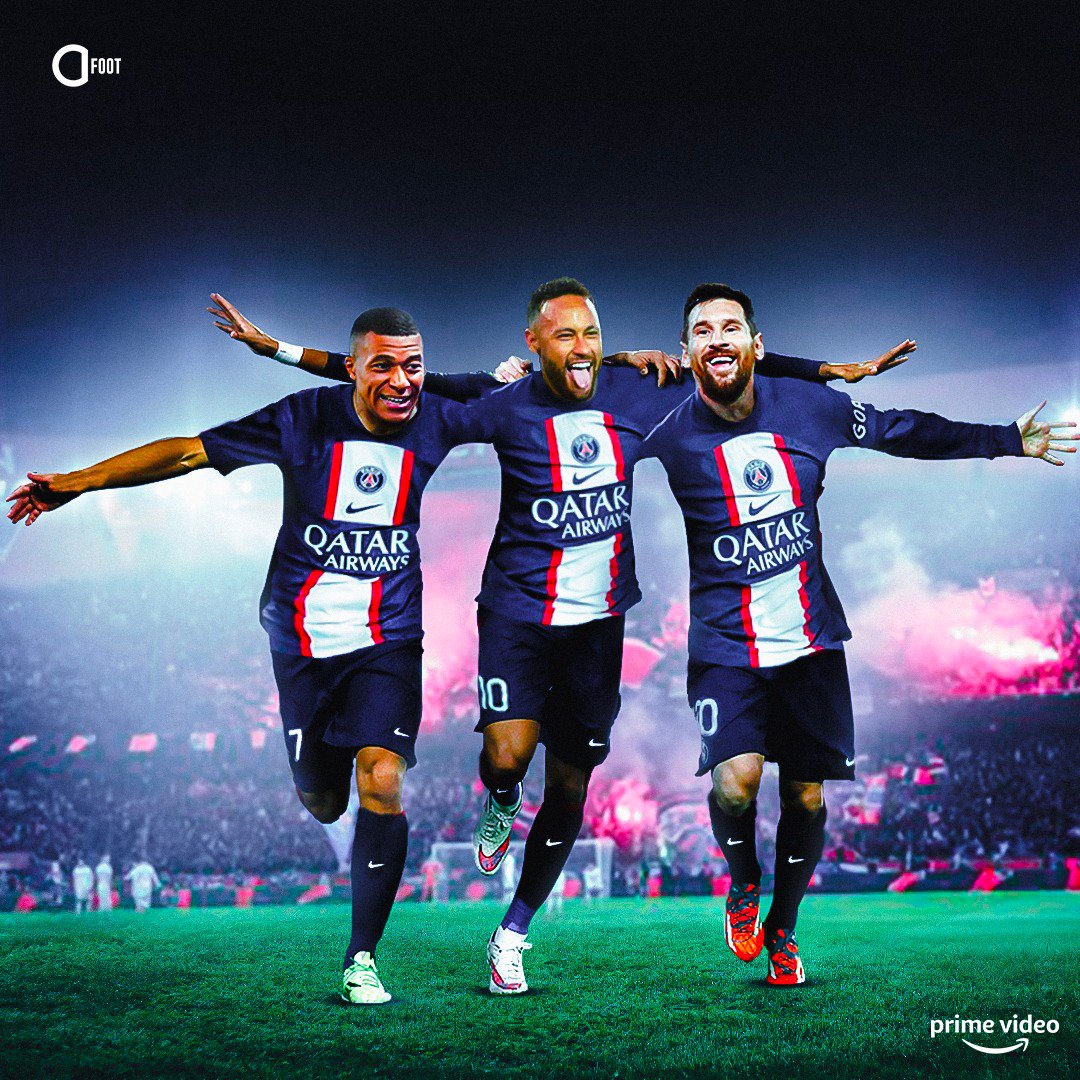 ActuFoot_'s tweet image. La MNM en 2022 :

MESSI :
⚽️ 35 buts
🎯 30 passes d.

NEYMAR :
⚽️ 32 buts
🎯 31 passes d.

MBAPPÉ :
⚽️ 56 buts
🎯 17 passes d.

Le meilleur trio d'Europe. 🔥❤️💙