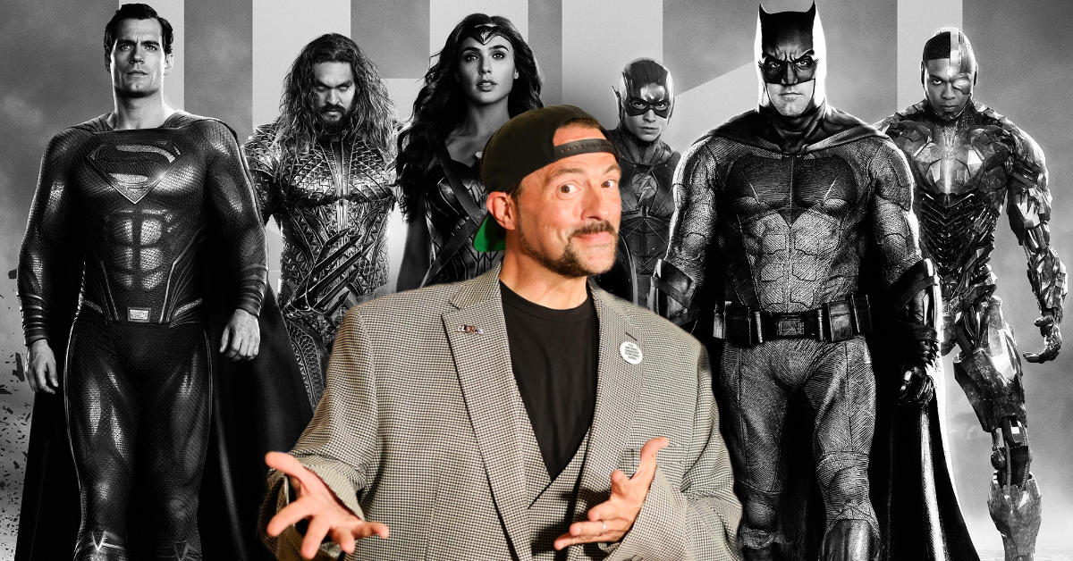 JayBat03's tweet photo. By bringing #ZackSnydersJusticeLeague to the big screen, @ThatKevinSmith is doing something that the suits @wbd will never do.
Please support "Silent Bob" himself as he's doing something truly great for the fans.
@ZackSnyder
#BoycottWBD
#BoycottWB
#BoycottDCU
#BoycottDC https://t.co/nFbH4SYsta