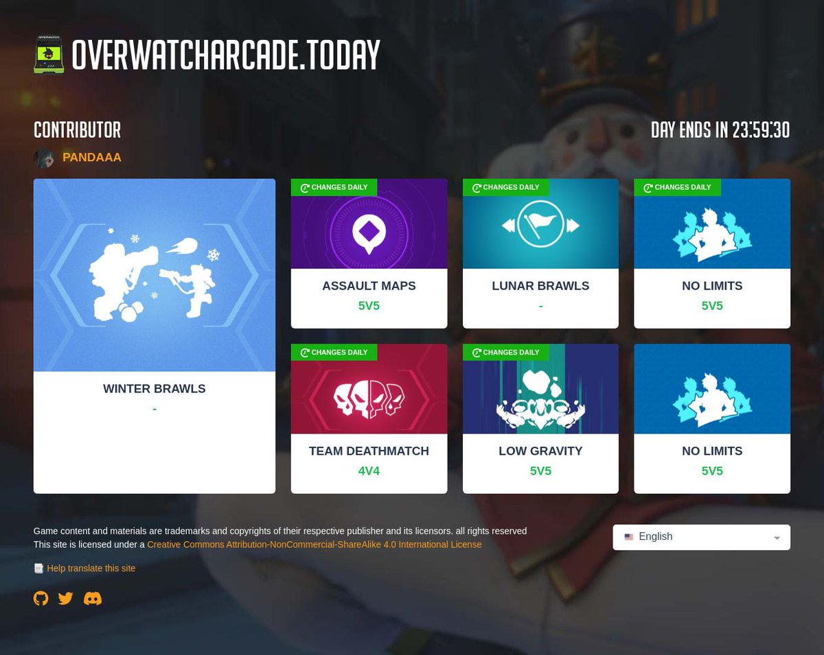 Daily Overwatch arcade modes tweet media