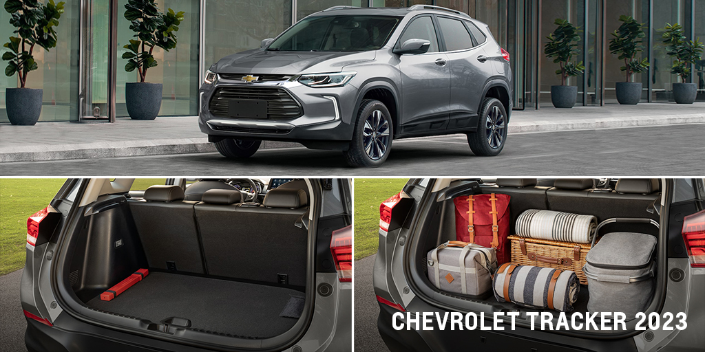 DistribuidorGM's tweet photo. Con todos los espacios de almacenamiento y la cubierta de cajuela ajustable a 2 niveles, puedes llevar todo lo que quieras en tu Chevrolet #Tracker2023. https://t.co/JRYQMMVJN2