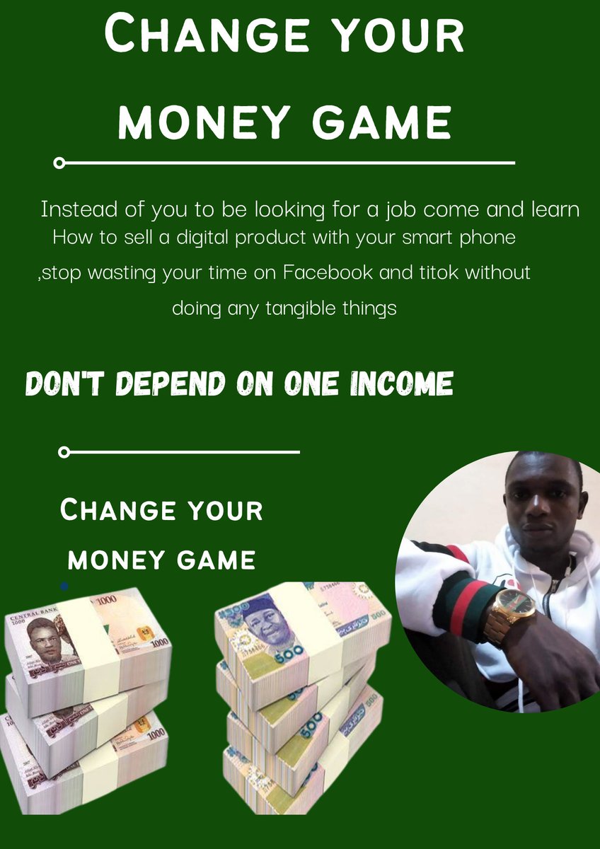 If your income is sick , find extra income to sustain it 

Affiliate marketing will help you to achieve one of your biggest dream this coming year

Change your money game