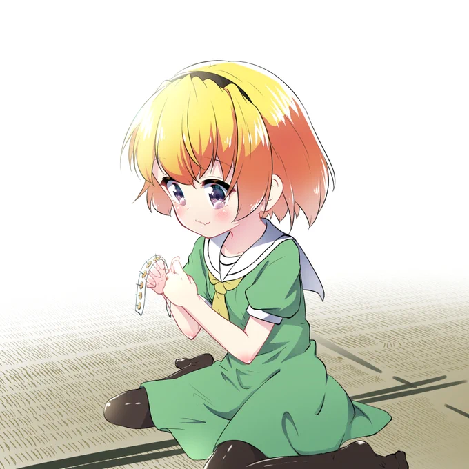 早起きして学校の準備をする沙都子。#ひぐらしFA#おはようございます 