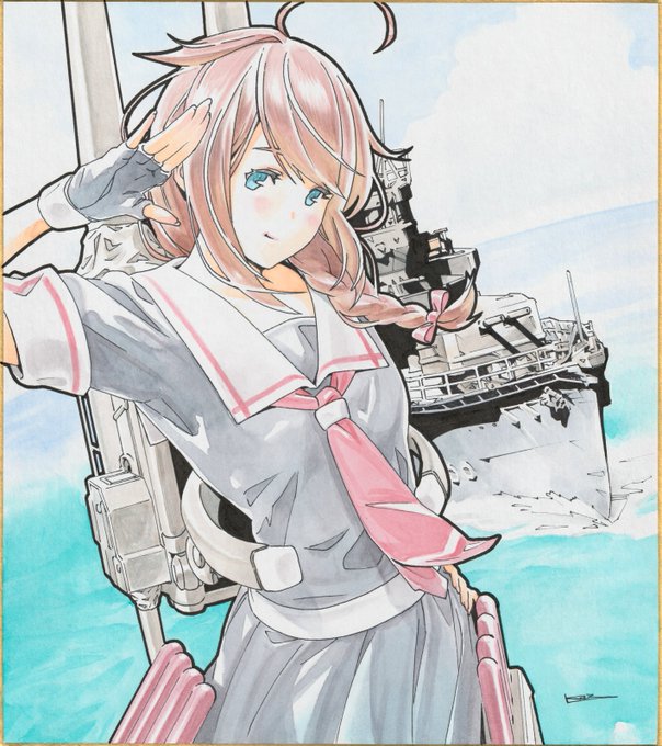 【色紙告知】

いつもコラムの挿絵でお世話になっている #池田和宏 氏の #直筆色紙 を今冬のコミケでも展示販売する事になりました。
この他にもまだありますので、是非、当日お立ち寄りの頂ければ嬉しいです(._.)φ

#艦これ
#時雨
#ガンダム
#セーラさん 