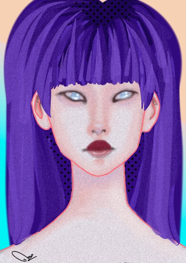 mirandaart_'s tweet photo. Mi ultimo trabajito en la tablet ♡

#digitalart #purple #girl #chica #drawing #painting #pale #illustration https://t.co/lDco6TwnNk